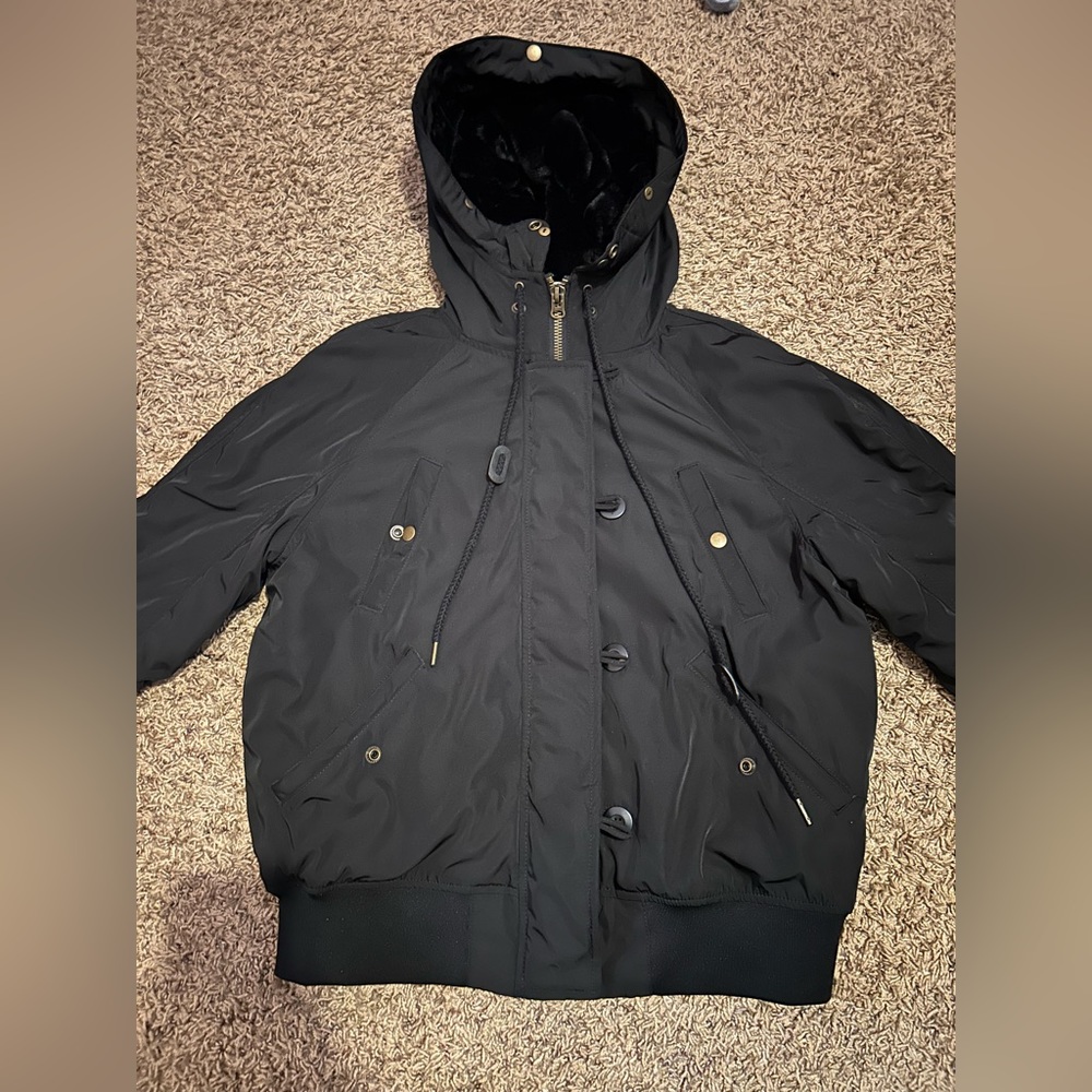 H&M Winter Jacket with Fur Hood